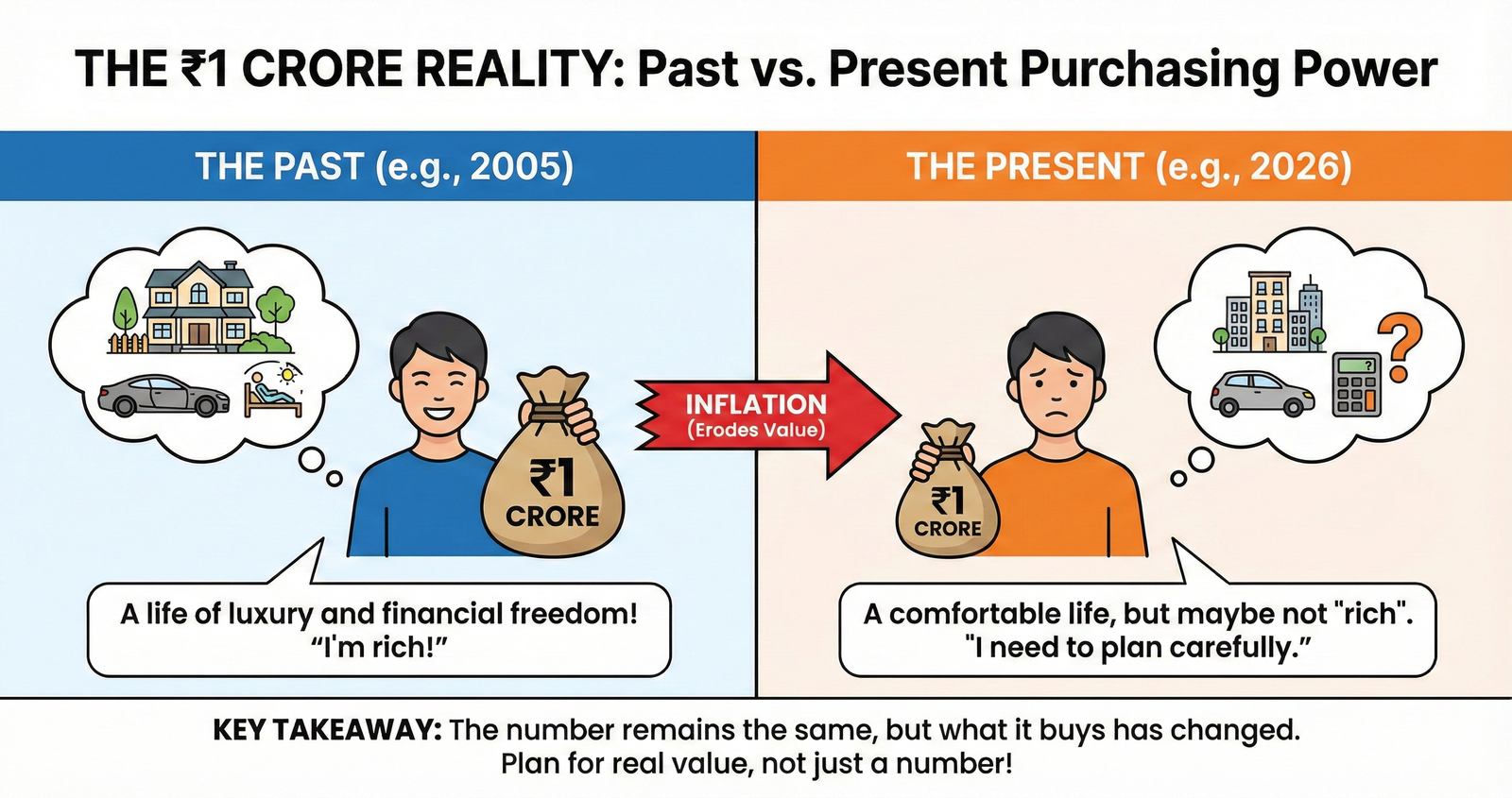 Why ₹1 Crore Is Not Enough for Retirement in India: 2026 Reality Check