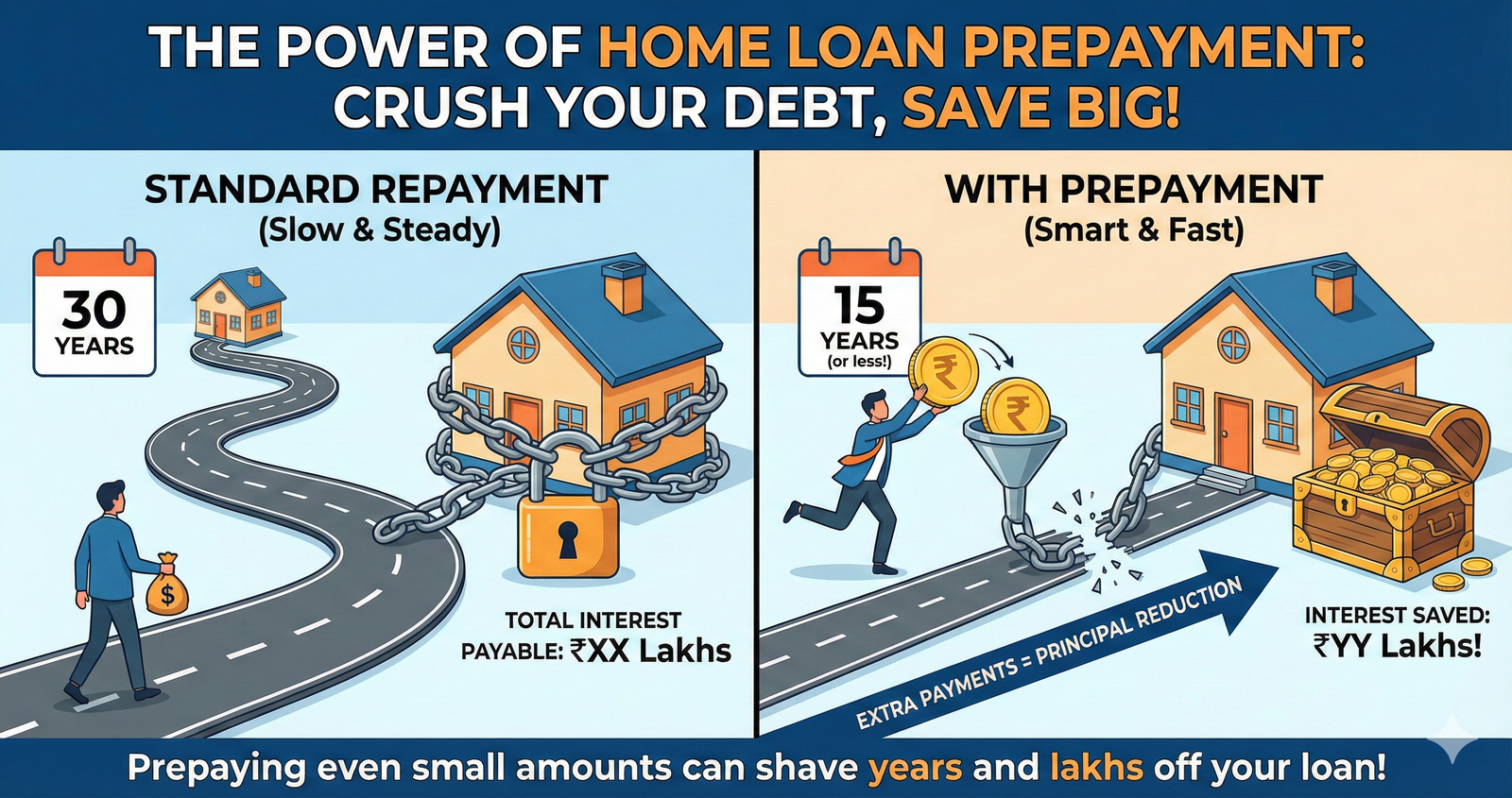 Prepayment Rider Home Loan Prepayment – Save Lakhs in Interest | Hisabhkaro