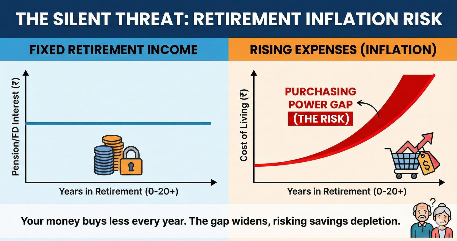 Iflation Risk Inflation After Retirement: Protect Your Corpus | Hisabhkaro